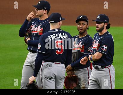 Atlanta Braves relief pitcher A.J. Minter during a baseball game against  the San Diego Padres in San Diego, Friday, April 15, 2022. (AP  Photo/Kyusung Gong Stock Photo - Alamy