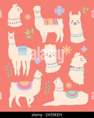 exotic flowers with cute branches leaves Stock Vector Image & Art - Alamy