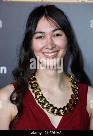 Los Angeles, United States. 26th Oct, 2021. LOS ANGELES, CALIFORNIA, USA - OCTOBER 26: Ovilee May arrives at the Los Angeles Premiere Of Funimation's 'My Hero Academia: World Heroes' Mission' held at the L.A. Live Event Deck Top Floor Of The West Lot on October 26, 2021 in Los Angeles, California, United States. (Photo by Xavier Collin/Image Press Agency) Credit: Image Press Agency/Alamy Live News Stock Photo