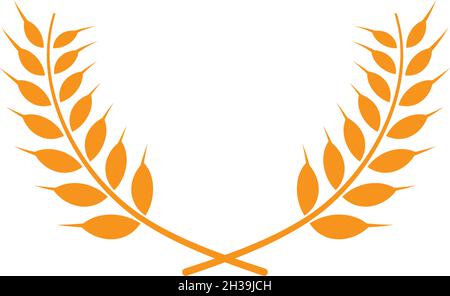 wheat Logo Template vector icon design Stock Vector