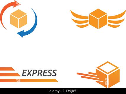 Express Delivery logo ilustration vector Stock Vector