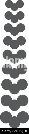 Spine diagnostics symbol logo template vector illustration design Stock Vector