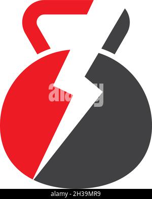 Dumbbell and fitness logo icon vector template Stock Vector
