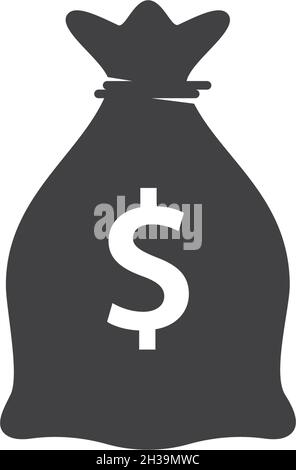 Money bag Logo icon vector template Stock Vector