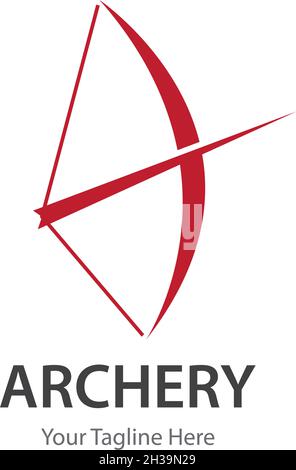 Archery logo icon vector ilustration template Stock Vector