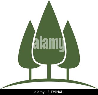 Pine tree logo ilustration vector design Stock Vector Image & Art - Alamy