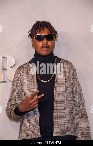 New York, United States. 26th Oct, 2021. NEW YORK, NY - OCTOBER 26: Solomon Irama attends the 'Swagger' New York premiere at the Brooklyn Academy of Music on October 26, 2021 in New York City. Credit: Ron Adar/Alamy Live News Stock Photo