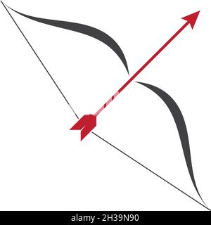 Archery logo icon vector ilustration template Stock Vector