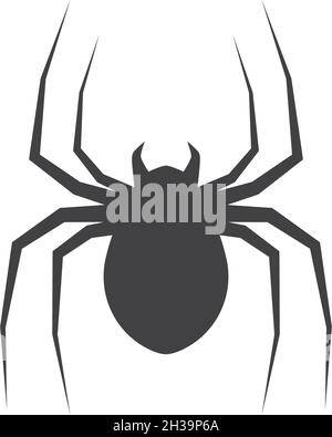 spider ilustration logo vector template Stock Vector