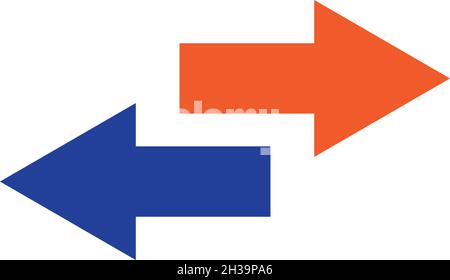 Arrow ilustration logo vector template Stock Vector