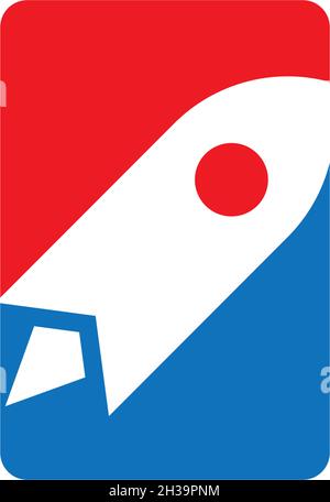 Rocket ilustration logo vector icon template Stock Vector