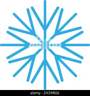 Snowflakes Logo ilustration vector Template Stock Vector