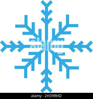 Snowflakes Logo ilustration vector Template Stock Vector