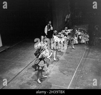 Aufführung im Opernhaus in Rom; Italien 1940er Jahre. Performance in the opera in Rome; Italy 1940s. Stock Photo