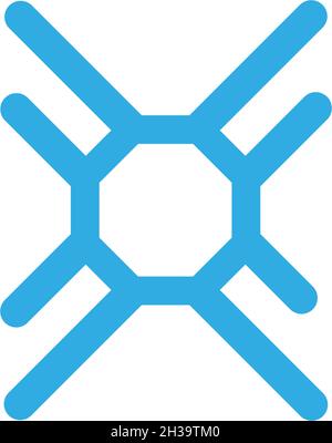 Snowflakes Logo ilustration vector Template Stock Vector