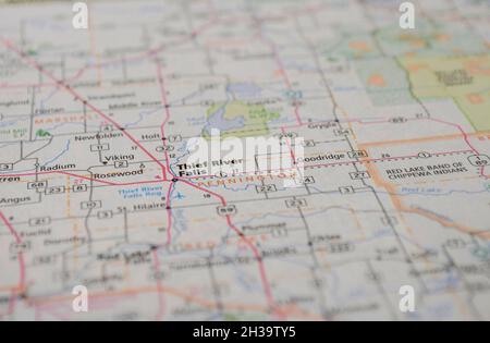 Map Of The City Of Thief River Falls Mn 2h39ty5 