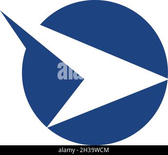 Arrow ilustration logo vector template Stock Vector