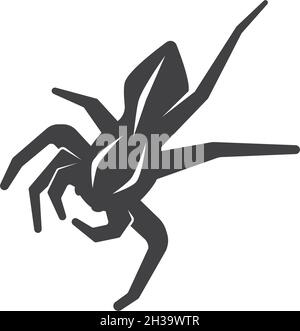 spider ilustration logo vector template Stock Vector