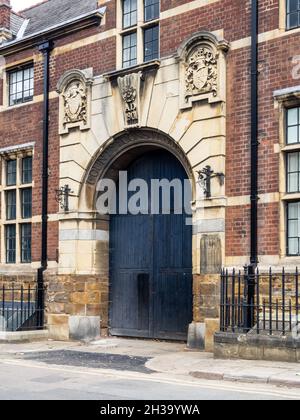 Entrance to the old County Constabulary Building, Northampton, UK Stock Photo