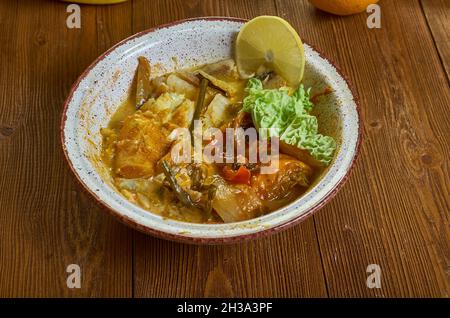 Dominican-Style Coconut Cod Stew, northern Dominican recipe Stock Photo ...