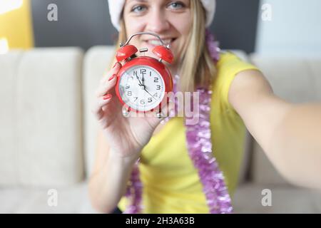 Set alarm on specific time Stock Photo