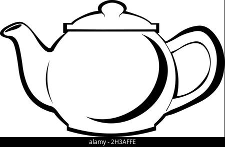 https://l450v.alamy.com/450v/2h3affe/vector-illustration-of-a-teapot-in-black-and-white-2h3affe.jpg