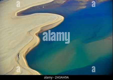 FRANCE. GIRONDE (33) ARCACHON BASSIN. ARGUIN LAYER (BANC D'ARGUIN) Stock Photo