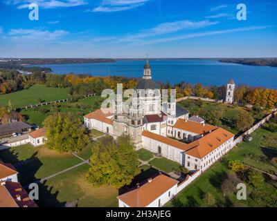 Pažaislis Monastery in Autumn, Kaunas, Lithuania Stock Photo