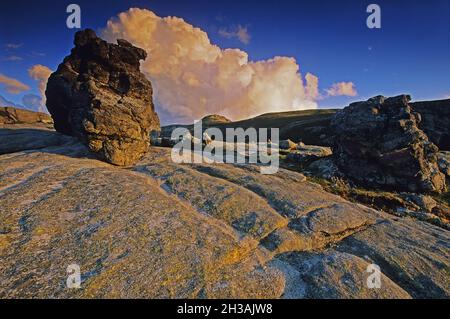 FRANCE. NORTH-CORSICA (2B) STAZZONA PASS NEAR NINO LAKE Stock Photo