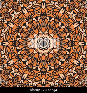 Seamless floral pattern. Ethnic Style Colorful ornamental decoration for different purposes. Stock Vector