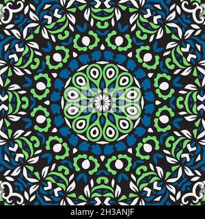 Seamless floral pattern. Ethnic Style Colorful ornamental decoration for different purposes. Stock Vector