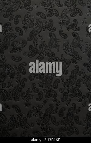 black leather texture emcossed Stock Photo