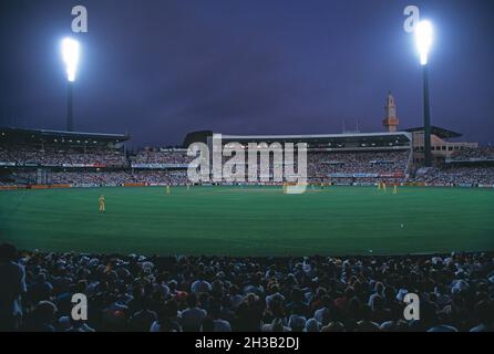 Australia. New South Wales. Sydney. Sports Ground. Cricket stadium by night. Stock Photo