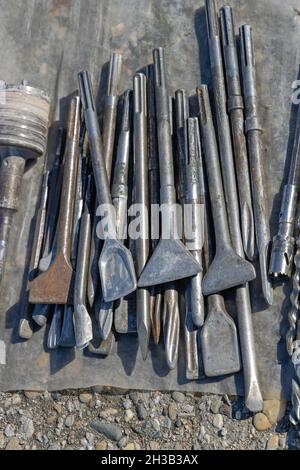 Hummer Drill Bits for Professional Use Stock Photo