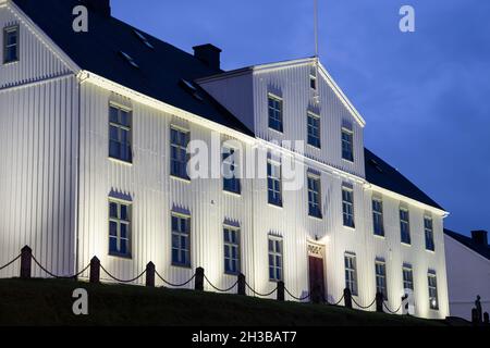 Historic Reykjavik Secondary Grammar School (Menntaskolinn i Reykjavik), Reykjavik, Iceland Stock Photo