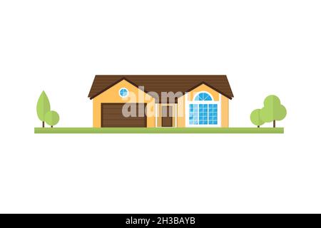 House building or home flat style. Stock Vector