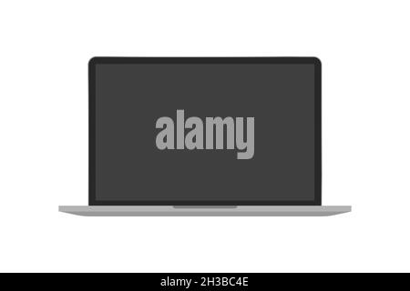 Laptop device isolated on white background Stock Vector