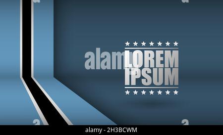 EPS10 Vector Patriotic Background with Botswana flag colors. An element of impact for the use you want to make of it. Stock Vector