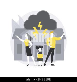 Child custody abstract concept vector illustration. Stock Vector