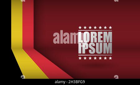 EPS10 Vector Patriotic Background with Belgium flag colors. An element of impact for the use you want to make of it. Stock Vector