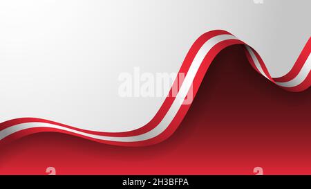 EPS10 Vector Patriotic Background with Austria flag colors. An element of impact for the use you want to make of it. Stock Vector