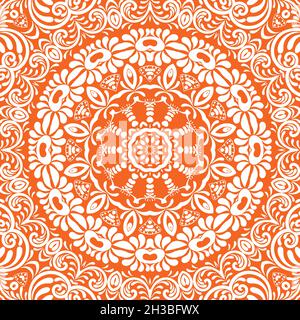 Seamless floral pattern. Ethnic Style Colorful ornamental decoration for different purposes. Stock Vector