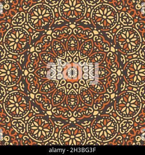Seamless floral pattern. Ethnic Style Colorful ornamental decoration for different purposes. Stock Vector