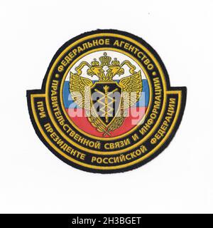 Russian FSB patch with white background Stock Photo