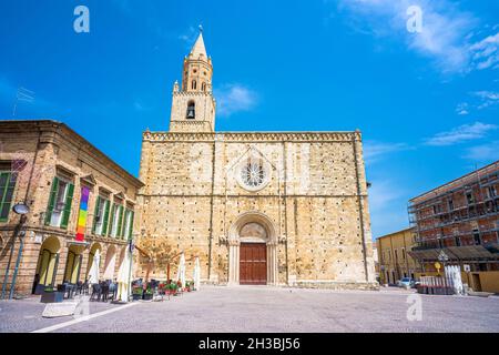 Santa Maria Assunta cathedral in old town of Atri, near Teramo Abruzzo Italy Stock Photo