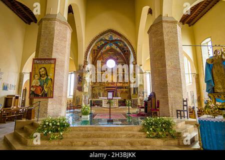 Santa Maria Assunta cathedral in old town of Atri, near Teramo Abruzzo Italy Stock Photo