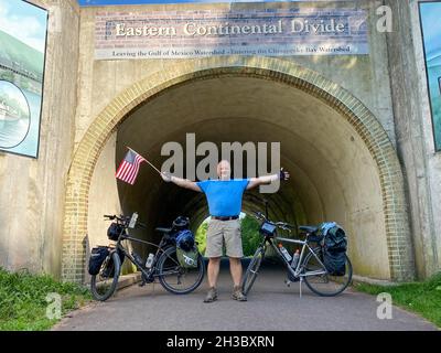 Great Allegheny Passage ( GAP ) bike trail Stock Photo