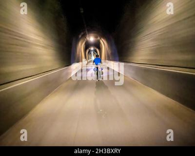 Great Allegheny Passage ( GAP ) bike trailBig Savage tunnel Stock Photo