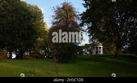 Temple of Eolus of Kew Gardens London seen in October 2021. Stock Photo