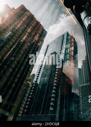 detail shot of skyscrapers in city of China Stock Photo - Alamy